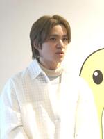 取材に応じる宇野昌磨さん＝京王アリーナＴＯＫＹＯ