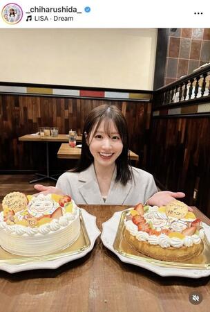 志田千陽のインスタグラム＠＿ｃｈｉｈａｒｕｓｈｉｄａ＿より