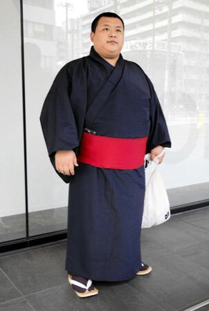 新弟子検査を終えた川副楓馬＝大阪市内