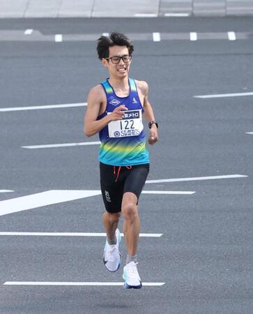 ゴールする橋本龍一（撮影・石井剣太郎）