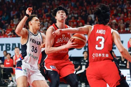 男子バスケ、日本が韓国に勝つ W杯アジア1次予選、3勝1敗に