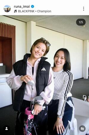 今井月さんのインスタグラム（＠ｒｕｎａ＿ｉｍａｉ）から