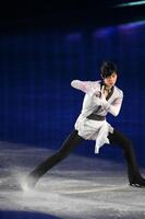 羽生結弦さん「八重の桜」の演技（撮影・堀内翔）