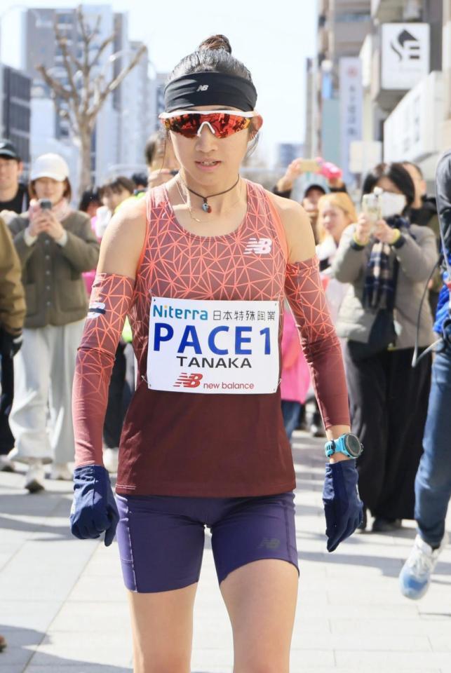 １５キロ付近でペースメーカーを終えた田中希実