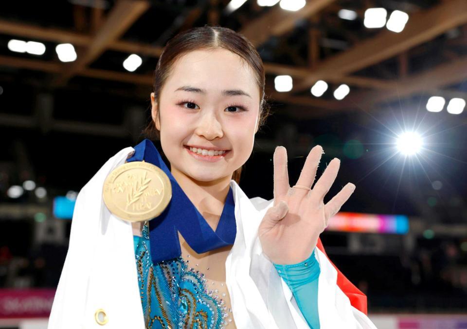 ジュニアの全種目を通じて史上初の４連覇を達成した島田麻央（共同）