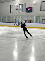 世界選手権を前に練習を公開する千葉百音