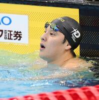 男子２００ｍ個人メドレー決勝で７位だった瀬戸大也（撮影・西岡正）