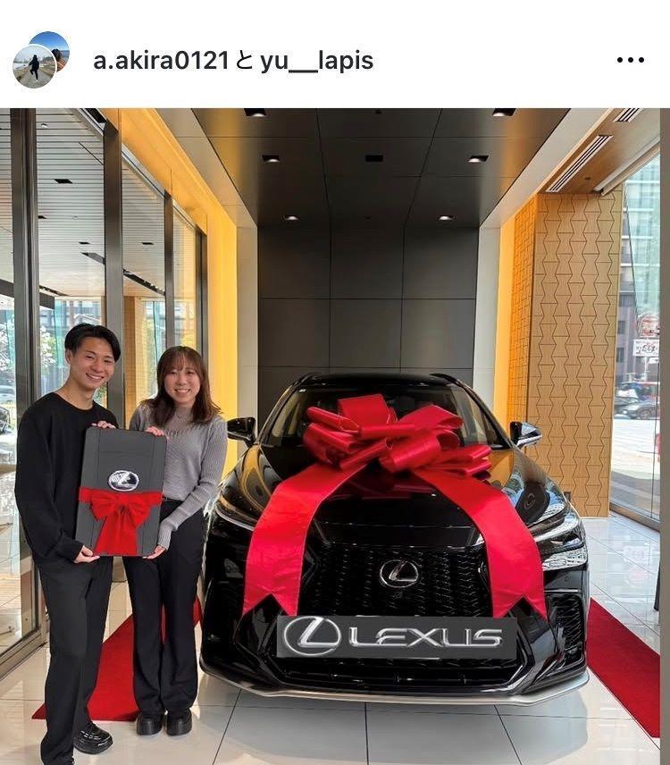 赤崎暁インスタグラム（ａ．ａｋｉｒａ０１２１）より