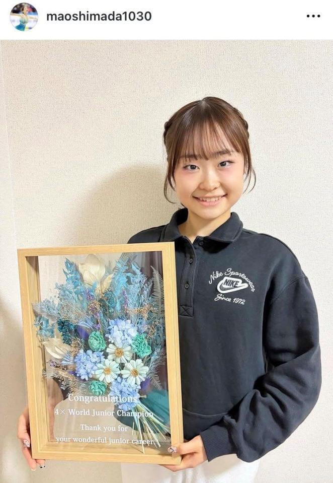 島田麻央インスタグラム（ｍａｏｓｈｉｍａｄａ１０３０）より