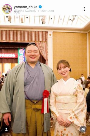 山根千佳のインスタグラム（＠ｙａｍａｎｅ＿ｃｈｉｋａ）から