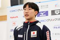 　取材に応じる大橋信