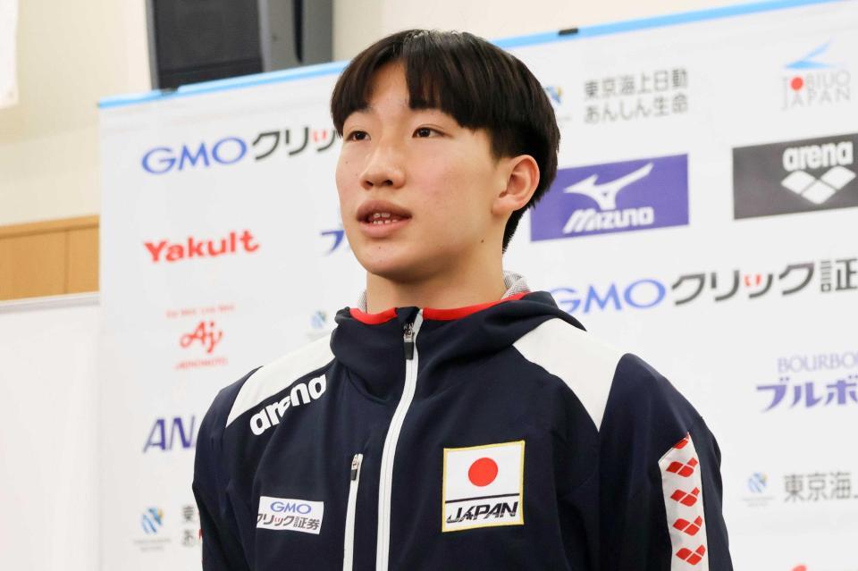 　取材に応じる大橋信