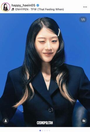 イ・ヘインのインスタグラム＠ｈａｐｐｙ＿ｈａｅｉｎ０５より