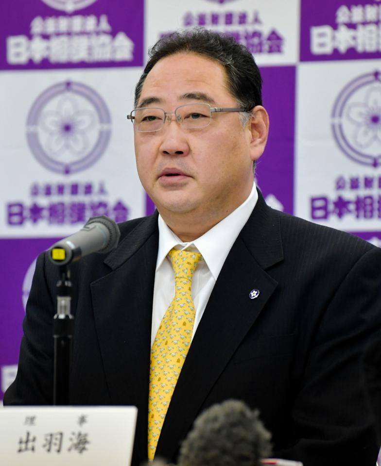 出羽海親方（１８年撮影）