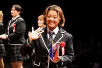 Ｎ高等学校の卒業式に出席した池田美来（Ｎ高等学校提供）