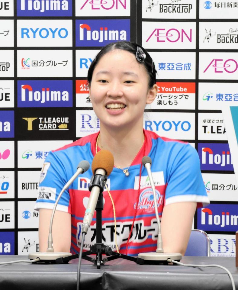 ダブルス、シングルスの連勝で流れをもたらした張本美和