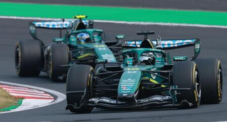 好走を見せるアストンマーティン・ホンダのランス・ストロール（撮影・神子素慎一）