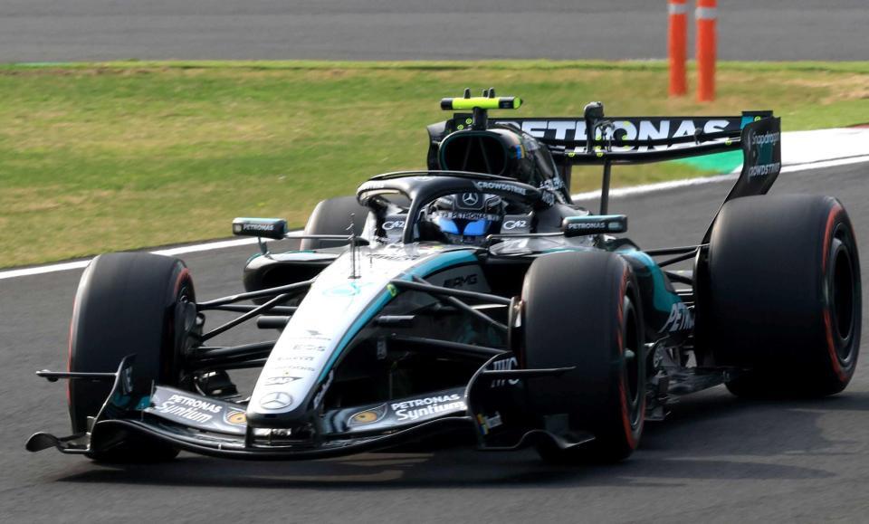 　ポールポジションを獲得したメルセデスのアンドレア・キミ・アントネッリ＝鈴鹿サーキット（撮影・神子素慎一）