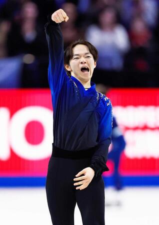 鍵山優真 喜び爆発の銀 SP6位から「文句なし」鬼門フリーで大逆襲 自己ベスト更新が自信に