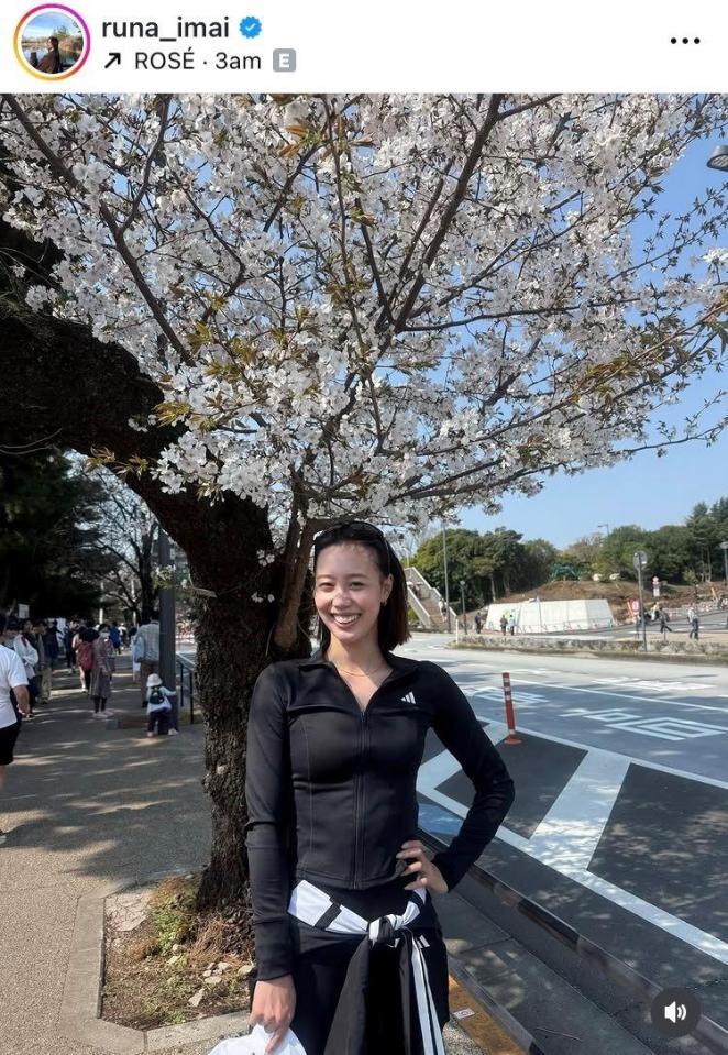 今井月さんインスタグラム（ｒｕｎａ＿ｉｍａｉ）より