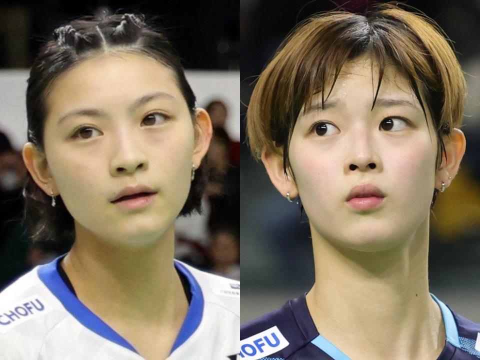 宮崎友花（左）と田口真彩