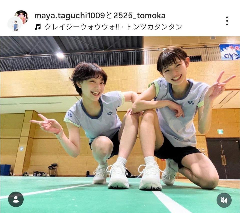 　田口真彩のインスタグラム（ｍａｙａ．ｔａｇｕｃｈｉ１００９）より 
