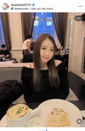 紀平梨花のインスタグラム＠ｒｉｋａｓｋａｔｅ０７２１より