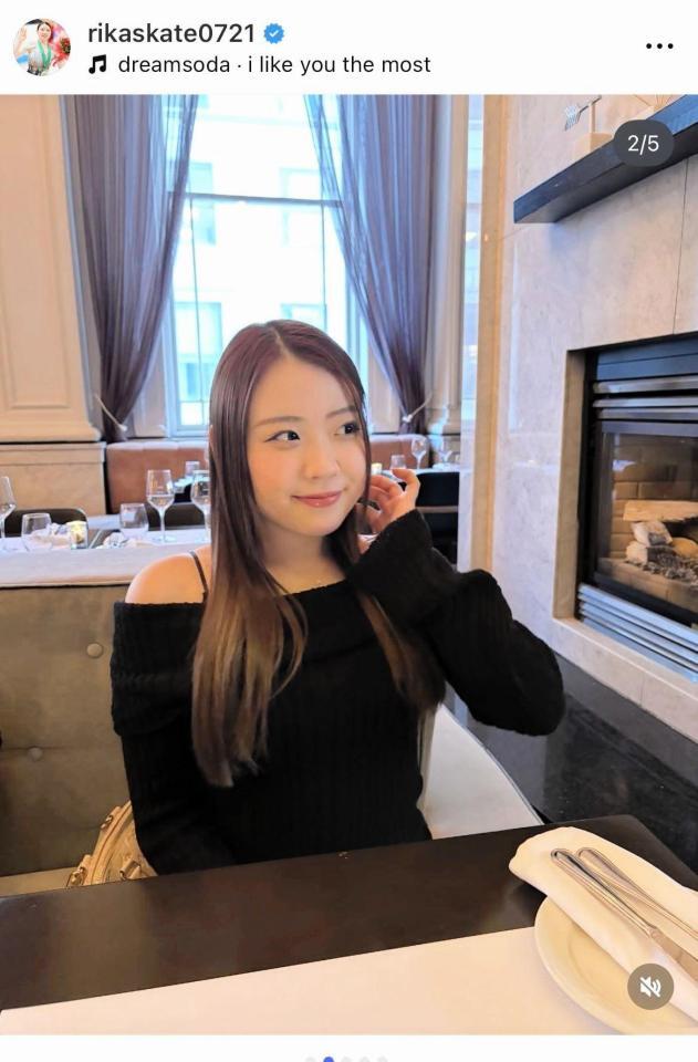 紀平梨花のインスタグラム＠ｒｉｋａｓｋａｔｅ０７２１より