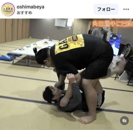 大島部屋のインスタグラム＠ｏｓｈｉｍａｂｅｙａより