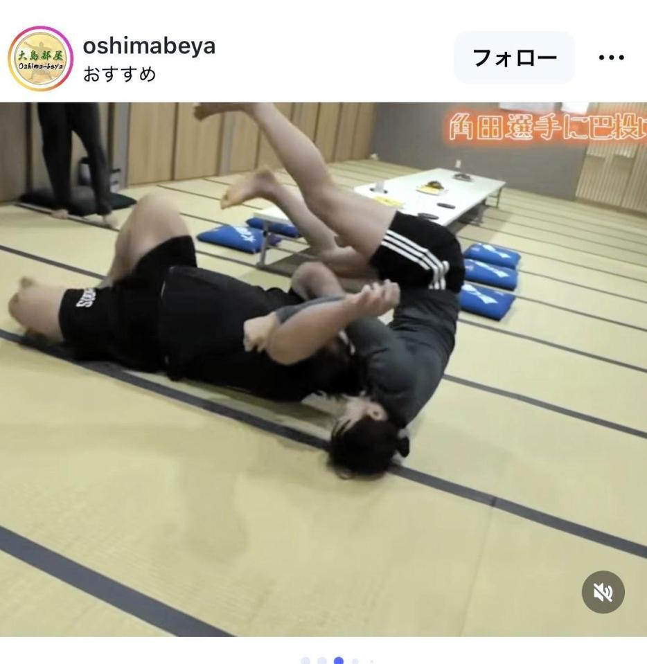 大島部屋のインスタグラム＠ｏｓｈｉｍａｂｅｙａより