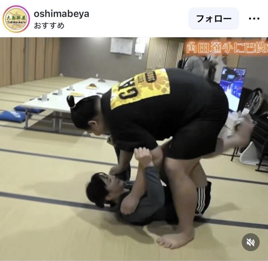 大島部屋のインスタグラム＠ｏｓｈｉｍａｂｅｙａより