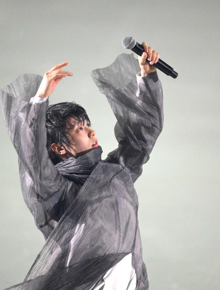 　単独公演「ＲＥＡＬＩＶＥ」を開催した羽生結弦さん＝セキスイハイムスーパーアリーナ（撮影・堀内翔）