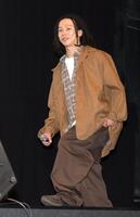 登壇する平野歩夢＝東京・丸の内ピカデリー（撮影・西岡正）