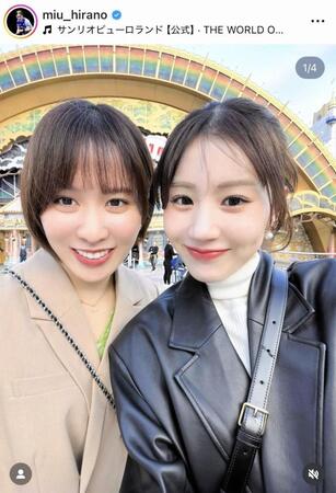 平野美宇のインスタグラム＠ｍｉｕ＿ｈｉｒａｎｏより