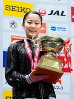 女子個人総合で初優勝した西山実沙
