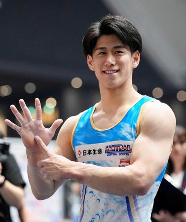 　男子個人総合で史上２人目の６連覇を達成した橋本大輝