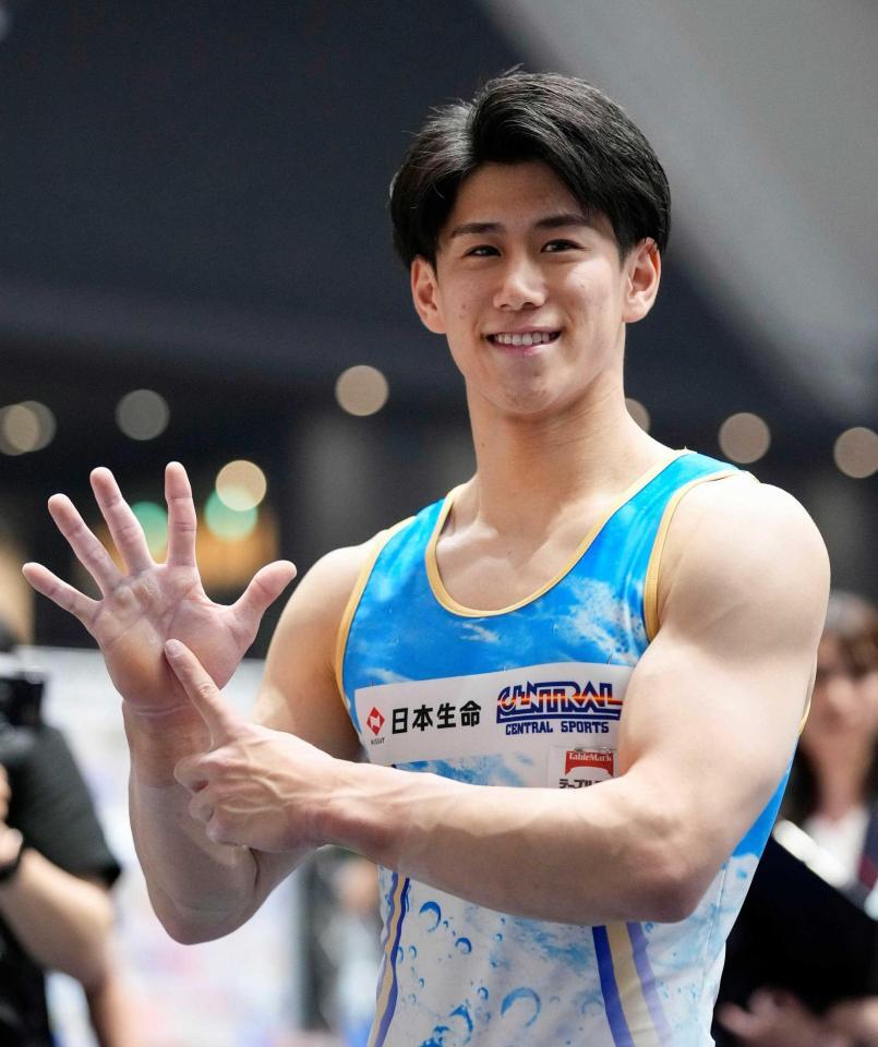 　男子個人総合で史上２人目の６連覇を達成した橋本大輝