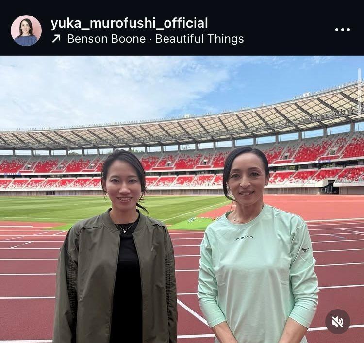 室伏由佳さんのインスタグラム（＠ｙｕｋａ＿ｍｕｒｏｆｕｓｈ