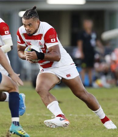 　ツイ・ヘンドリック選手（２０１９年８月１０日、フィジー・スバで撮影、パシフィック・ネーションズカップの米国戦）