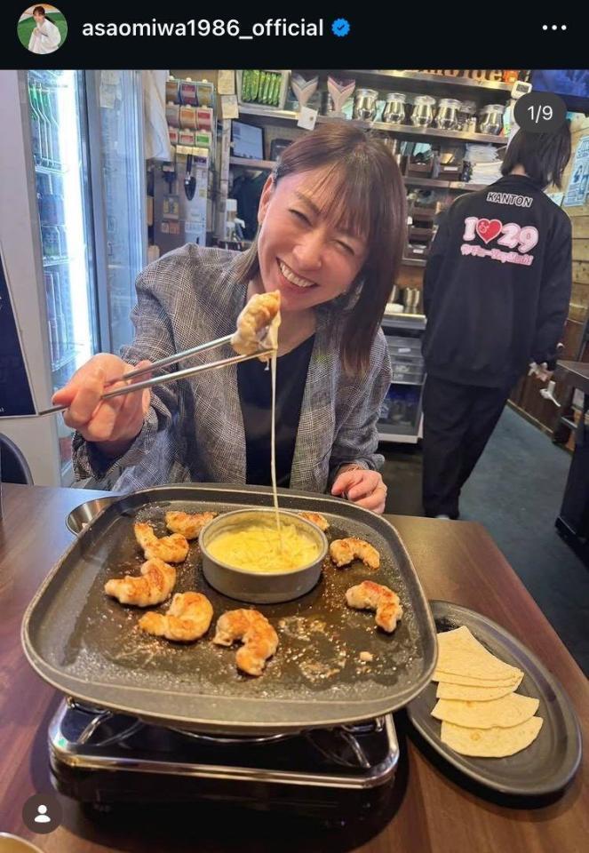 浅尾美和さんのインスタ（＠ａｓａｏｍｉｗａ１９８６＿ｏｆｆｉｃｉａｌ）より