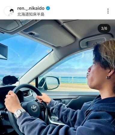 二階堂蓮のインスタグラム（＠ｒｅｎ．＿．ｎｉｋａｉｄｏ）から