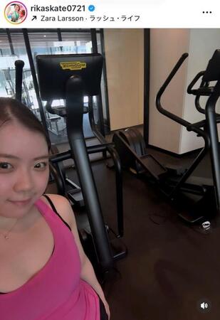 紀平梨花インスタグラム（ｒｉｋａｓｋａｔｅ０７２１）より