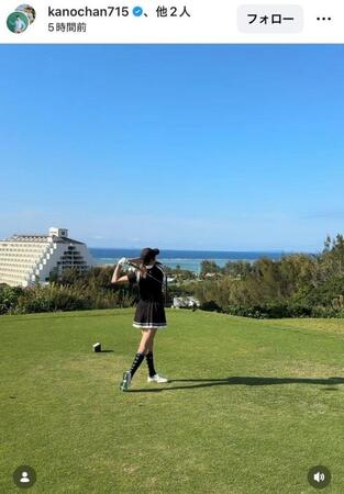 狩野舞子さんインスタグラム（ｋａｎｏｃｈａｎ７１５）より