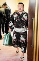 力士会に姿を見せた炎鵬
