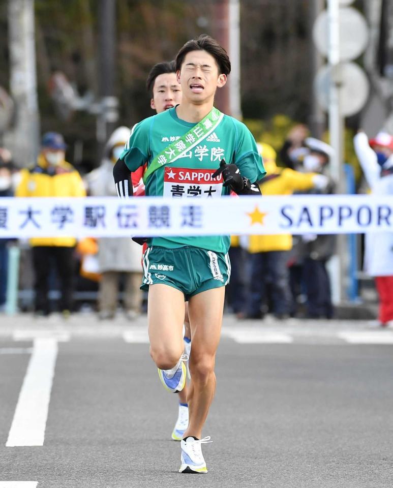 青学大時代の竹石尚人さん（２０２１年撮影）