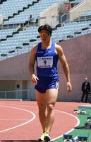 男子１００ｍ予選１組に登場した小池祐貴（撮影・石湯恒介）