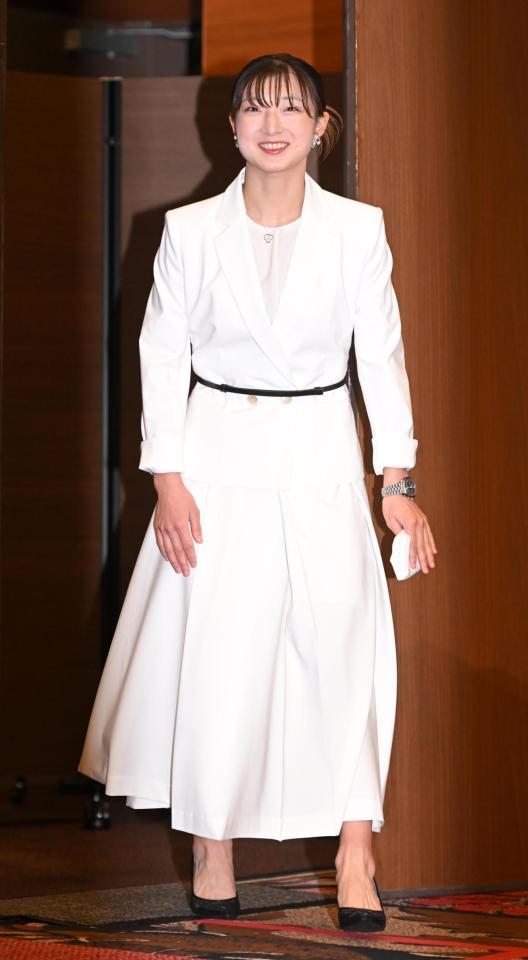 登壇す坂本花織さん（撮影・高部洋祐）