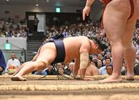 隆の勝にはたき込みで敗れた若隆景
