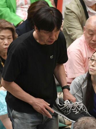 大相撲五月場所の観戦に訪れたねづっち