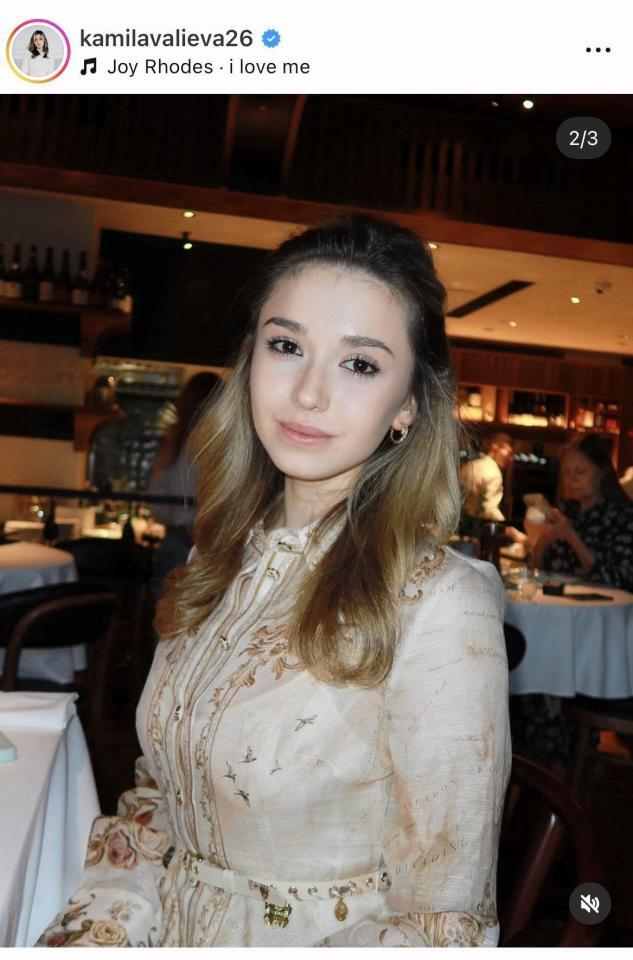 ワリエワのインスタグラム＠ｋａｍｉｌａｖａｌｉｅｖａ２６より